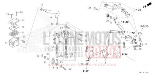 REAR BRAKE MASTER CYLINDER CBR600R3R de 2024